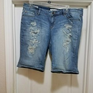 Torrid-EUC distressed boyfriend shorts